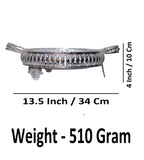 Sigaram 10 Inch Metal Wedding Tray with Hand For Pooja Festival & Wedding Ceremany K4686