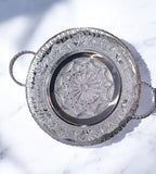 Sigaram 12 Inch Metal Wedding Tray with Hand For Pooja Festival & Wedding Ceremany K4687