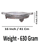 Sigaram 12 Inch Metal Wedding Tray with Hand For Pooja Festival & Wedding Ceremany K4687