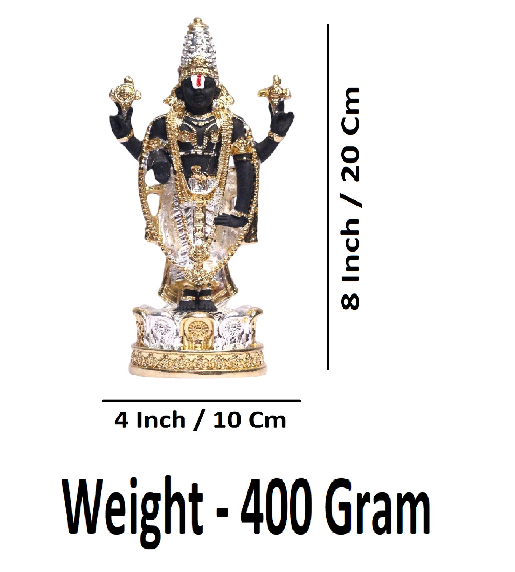 Sigaram 8 Inch TT Multicolor Kamal Balaji / Tirupathi For Home Pooja Decore K4691