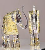Sigaram 3 Inch Gold and Silver Metal Elephant For Home Decore K4703