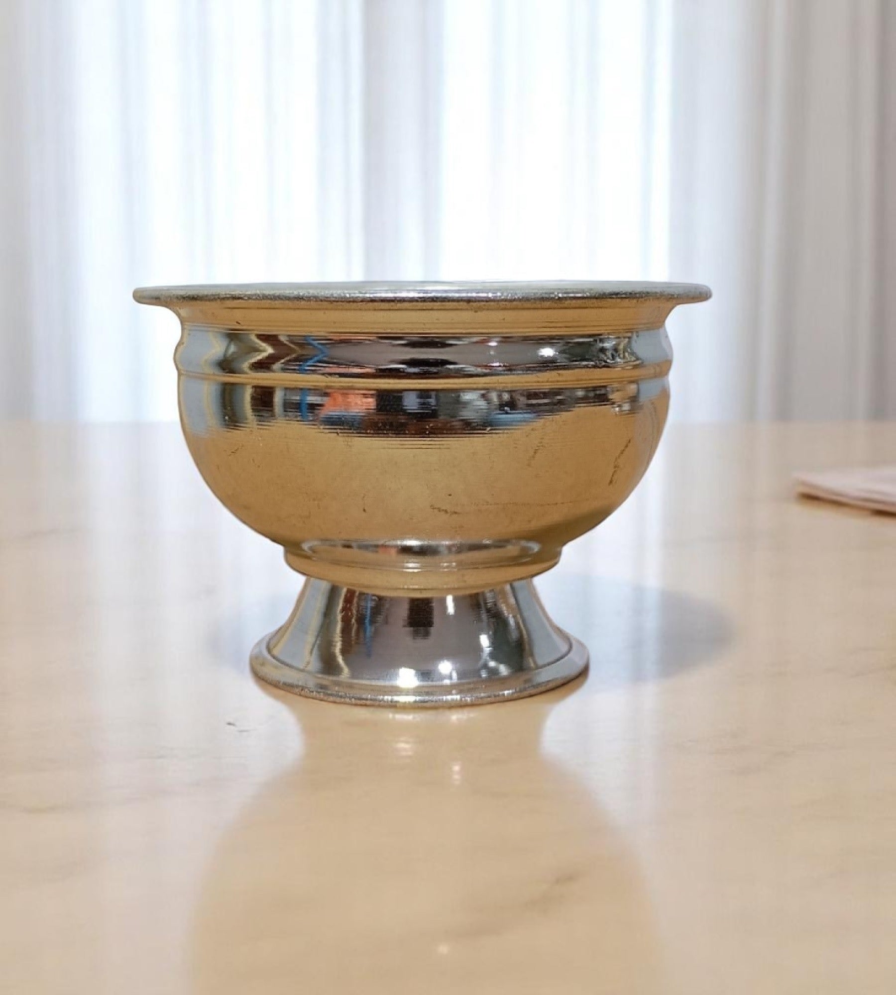 Sigaram 2 Inch Brass Kum Kum Bharani Cup for Home Temple Pooja Decore K4708