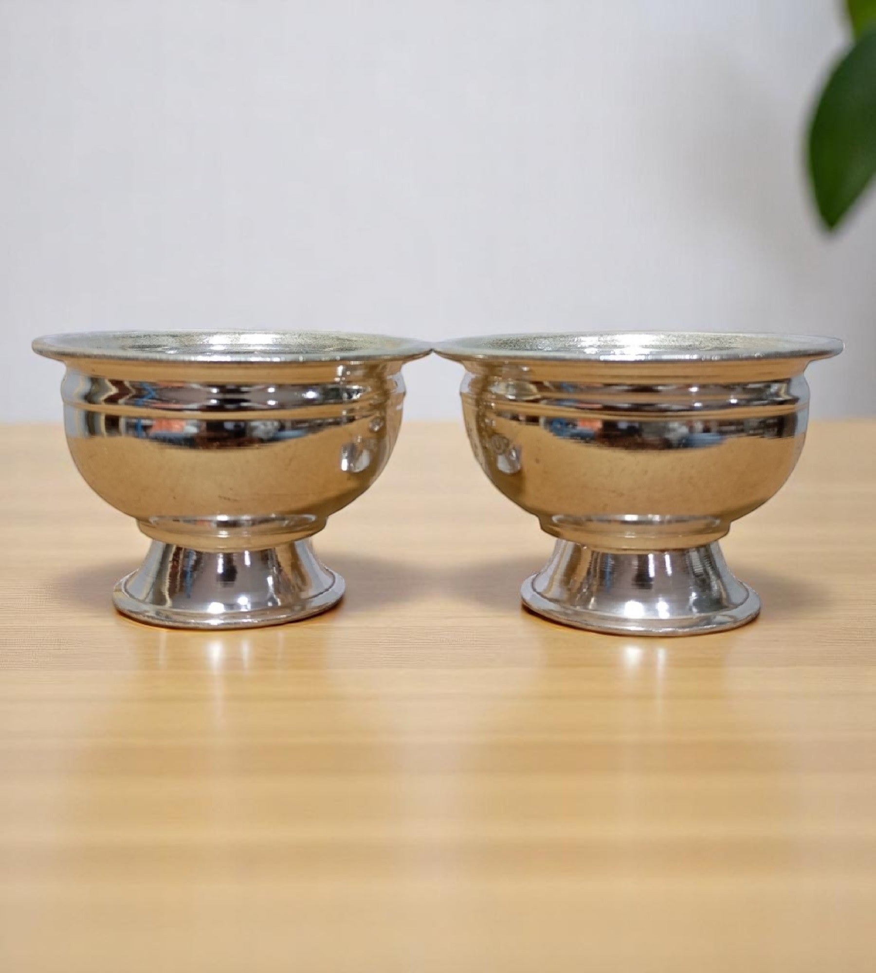 Sigaram 2 Inch Brass Kum Kum Bharani Cup for Home Temple Pooja Decore K4708