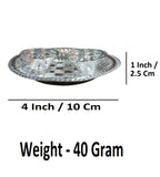 Sigaram Brass 4 Inch Kollapuri Kum Kum Plate Set for Home & Temple Pooja Décore K4714