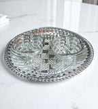 Sigaram Brass 4 Inch Kollapuri Kum Kum Plate Set for Home & Temple Pooja Décore K4714