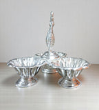 Sigaram Brass 3.5 Inch Peacock Handle Panchwala Kum Kum Cup for Home Pooja Décor K4717