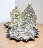 Sigaram Brass 3 Inch Lakshmi Diya Traditional Pooja Lamp for Home Pooja Decore K4719