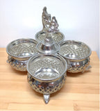 Sigaram Brass 4.5 Inch Panchwal with Peacock Handle for Home & Temple Pooja Decore K4726