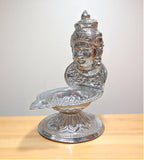 Sigaram Brass 5 Inch Lakshmi Face Diya for Home & Temple Pooja Décor K4728