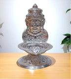 Sigaram Brass 5 Inch Lakshmi Face Diya for Home & Temple Pooja Décor K4728