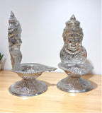 Sigaram Brass 5 Inch Lakshmi Face Diya for Home & Temple Pooja Décor K4729