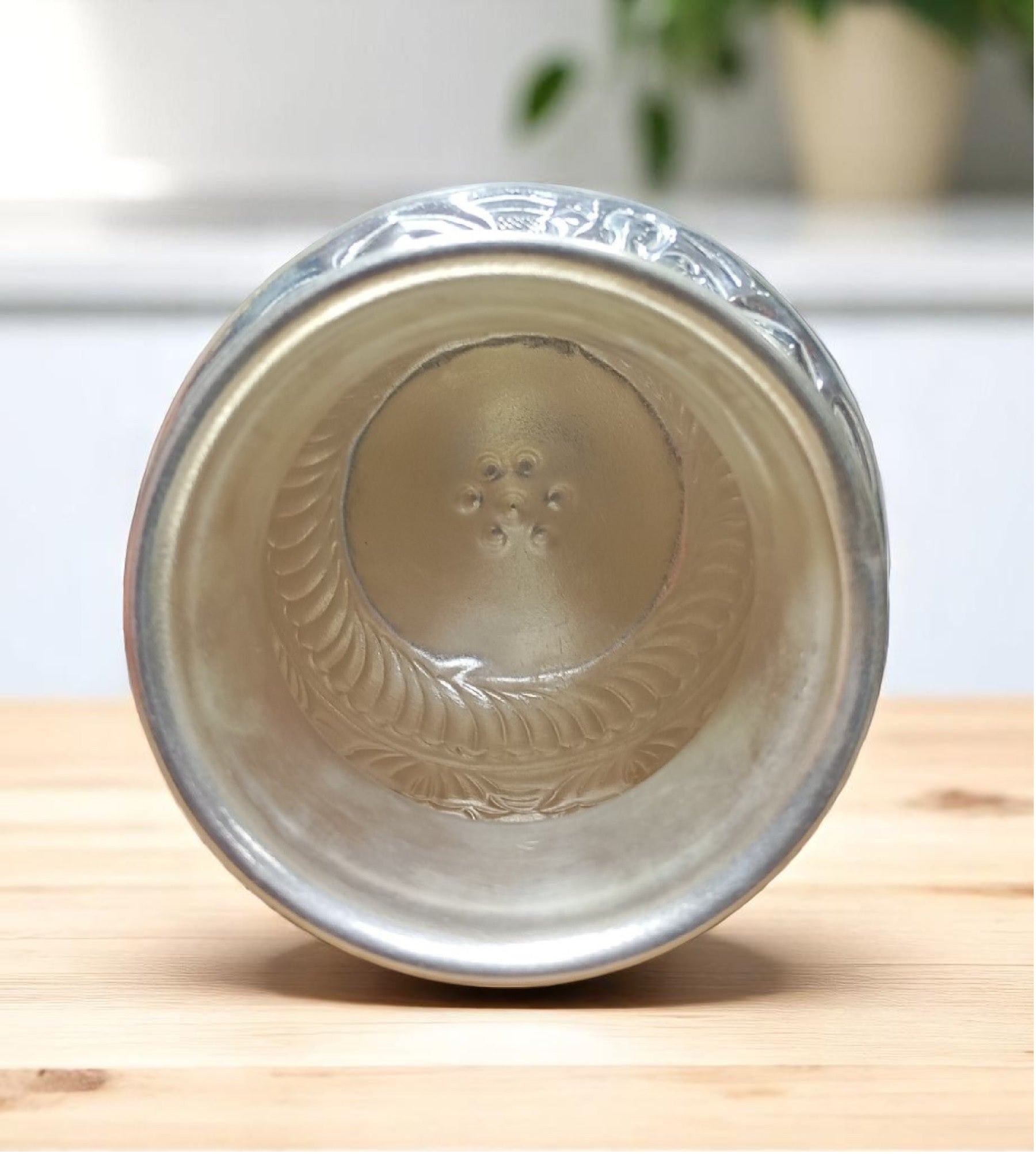 Sigaram 5x5 Inch Silver Plated Astalakshmi Kalash for Home & Temple Pooja Decore K4730