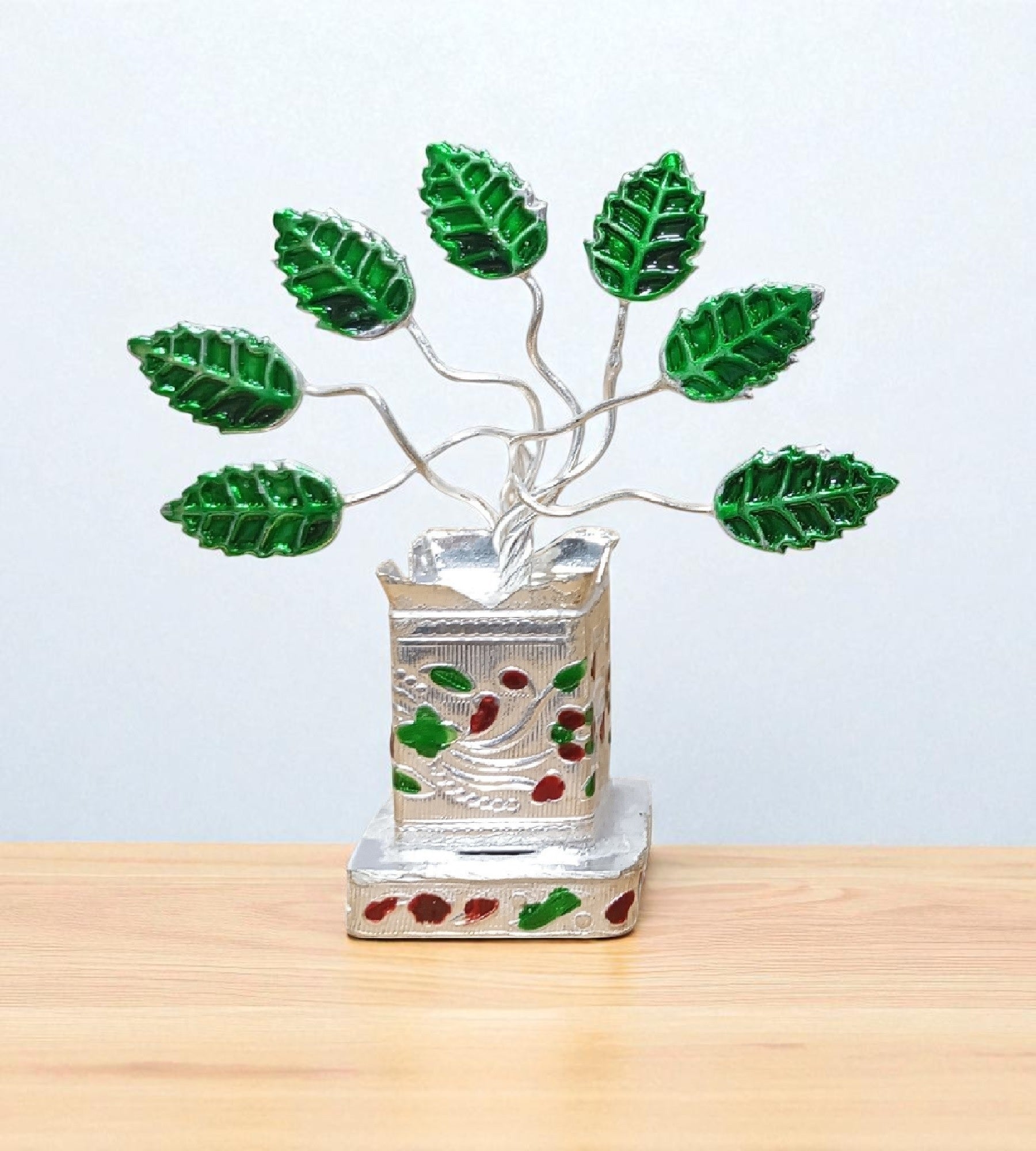 Sigaram Brass 3.5 Inch Tulsi Plant for Home Temple Pooja Décor K4735