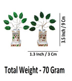 Sigaram Brass 3.5 Inch Tulsi Plant for Home Temple Pooja Décor K4735