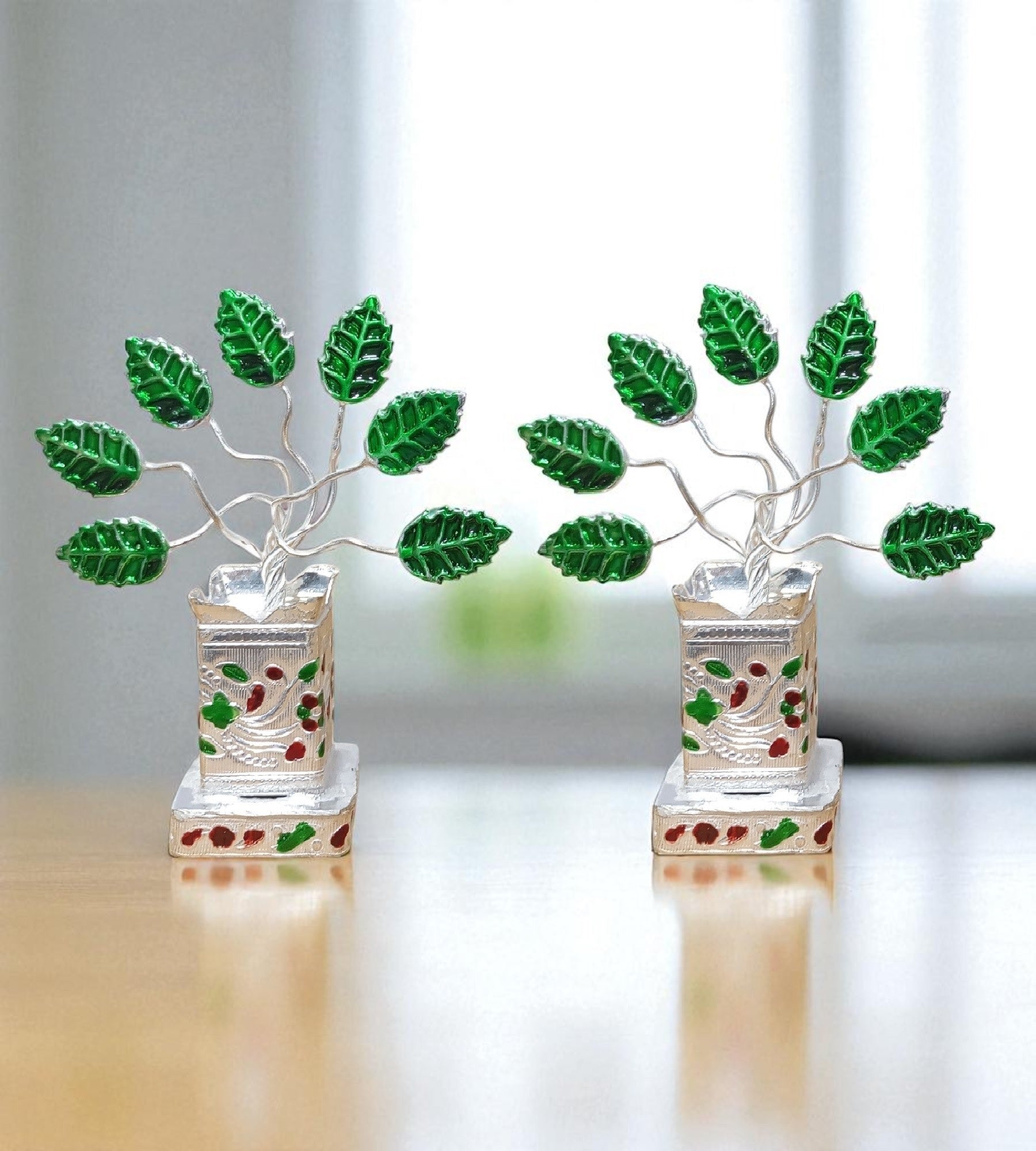 Sigaram Brass 3.5 Inch Tulsi Plant for Home Temple Pooja Décor K4735
