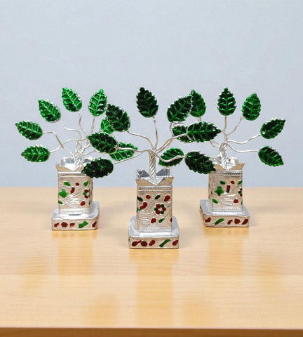 Sigaram Brass 3.5 Inch Tulsi Plant for Home Temple Pooja Décor K4736