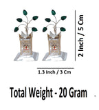 Sigaram Brass 2 Inch Tulsi Plant for Home & Temple Pooja Decore K4737
