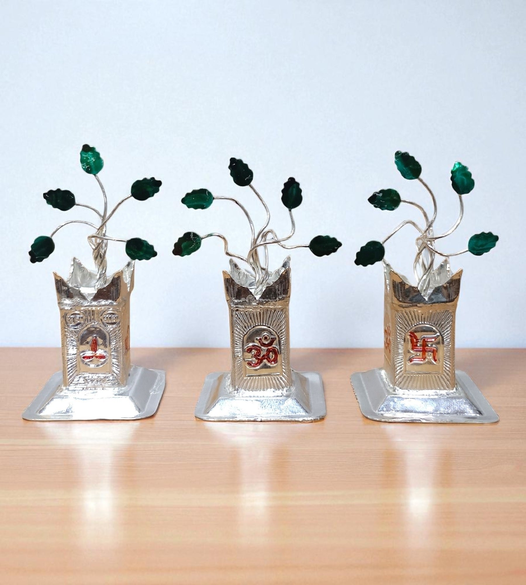 Sigaram Brass 2 Inch Tulsi Plant for Home & Temple Pooja Décor K4738