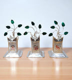 Sigaram Brass 2 Inch Tulsi Plant for Home & Temple Pooja Décor K4738