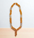 Sigaram 20 Inch Silver Plated Gold & Silver Flower Hara / Mala for Home Pooja Decor K4739