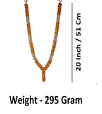 Sigaram 20 Inch Silver Plated Gold & Silver Flower Hara / Mala for Home Pooja Decor K4739
