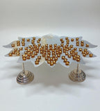 Sigaram Silver Plated Lotus Design 108 Flower Stand for Varamahalakshmi Pooja Festival K4748