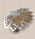 Sigaram Silver Plated Lotus Design 108 Flower Stand for Varamahalakshmi Pooja Festival K4748
