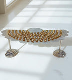 Sigaram Silver Plated Zig Design 108 Flower Stand for Varamahalakshmi Pooja Festival K4749