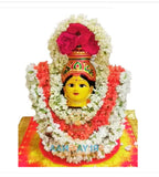 Sigaram Silver plated Ring and Crown Stick For Kalash Using Coconut and Flower Pooja Decore K4750