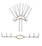 Sigaram Silver plated Ring and Crown Stick For Kalash Using Coconut and Flower Pooja Decore K4750