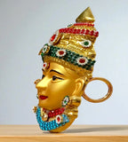Sigaram 6 Inch Silver Plated Lakshmi Face for Varamahalakshmi Pooja Decor K4752