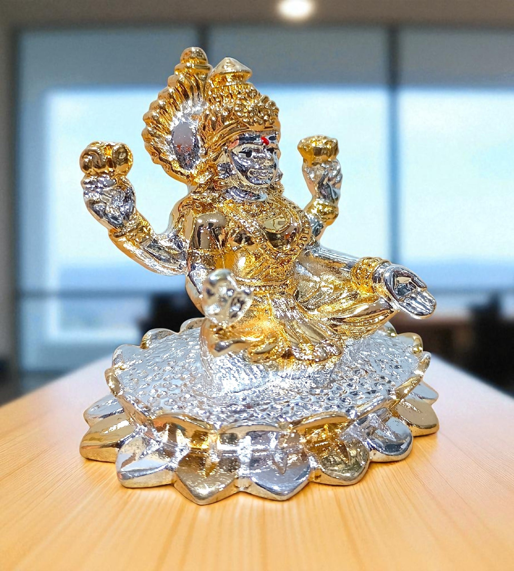 Sigaram 3 Inch Multi Color Lakshmi Idol for Home, Mandir And Temple Pooja Decor K4758