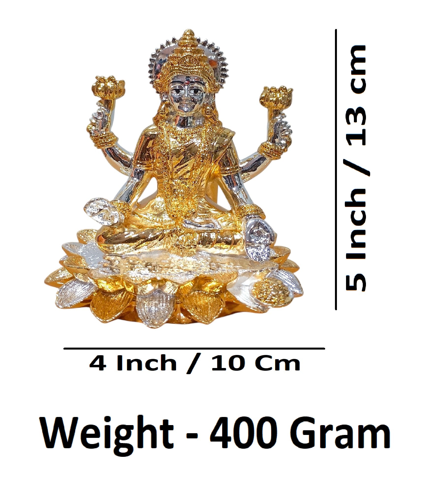 Sigaram 5 Inch Multi Color Lakshmi Idol for Home & Temple Pooja Decor K4759