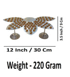 Sigaram Silver Plated Leaf Design 108 Flower Stand for Varamahalakshmi Pooja Festival K4760