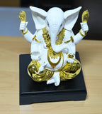 Sigaram 9.5 Inch White Marble Lord Ganesha Vinayaka Vignesha Idol For Home Decor Statue Figurine Murti Showpiece K4779