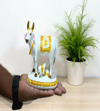 Sigaram 5 Inch White Marble Lakshmi Kamadhenu Idol For Home Decor Statue Figurine Murti Showpiece K4781