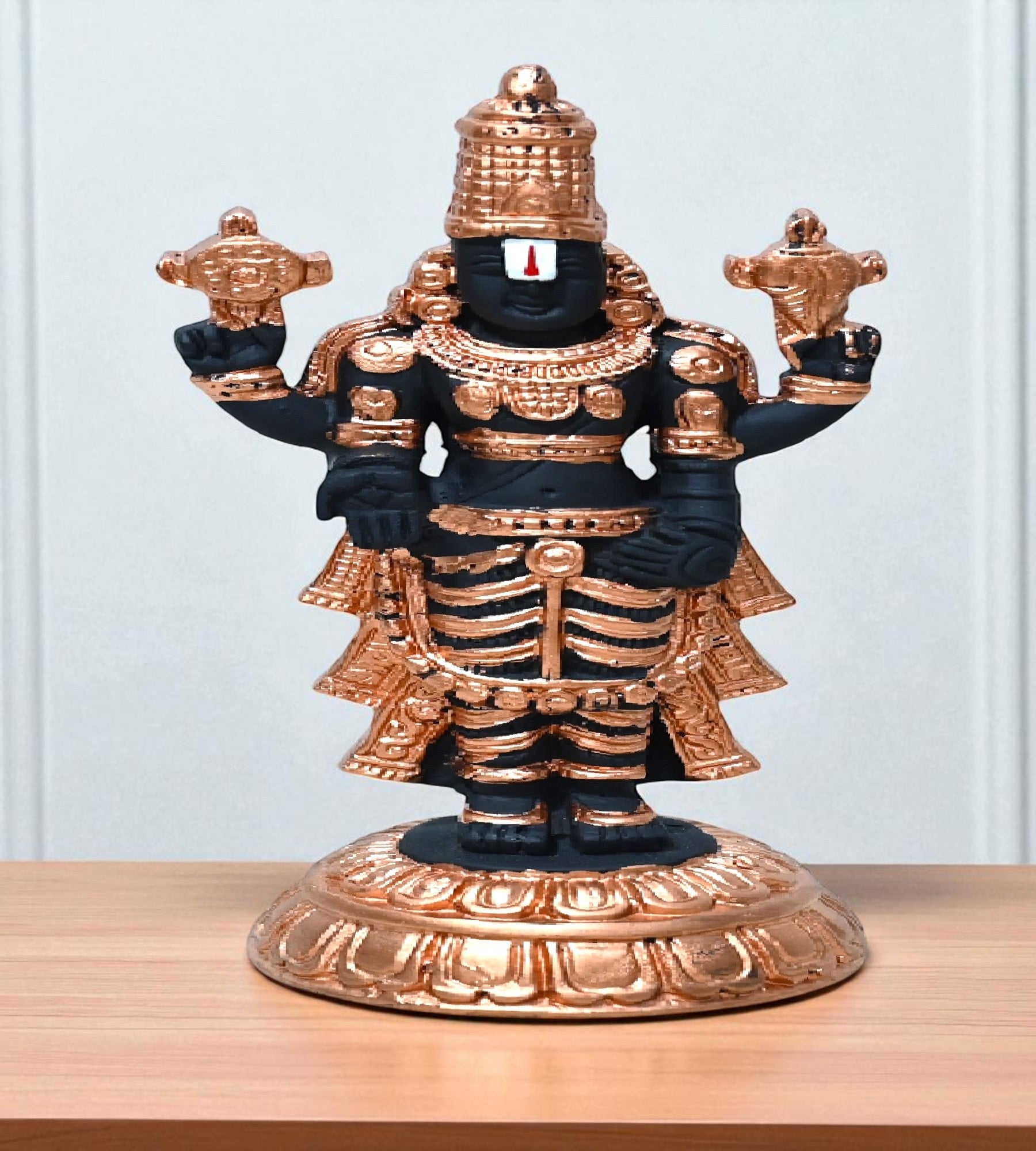 Sigaram 8 Inch Marble Balaji Idol For Home Decoretive Showpiece K4801