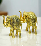 Sigaram 3 Inch Gold Metal Elephant For Home Decorative Showpiece K4803