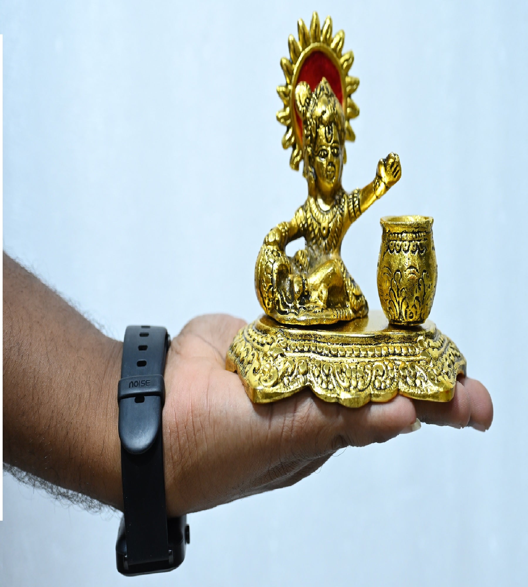 Sigaram 4 Inch Gold Color Metal Bala Krishna For Home  Decorative Showpiece K4803