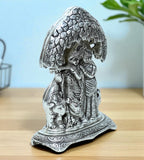 Sigaram 8 Inch Antique Radha Krishna Statue For Home Decoretive Showpiece K4805