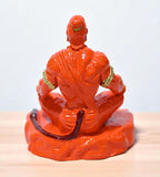 Sigaram 3.5 Inch Marble Sitting Hanuman Idol For Home Decoretive Showpiece K4808