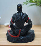 Sigaram 3.5 Inch Black Marble Sitting Hanuman Idol For Home Decoretive Showpiece K4809
