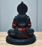 Sigaram 5.5 Inch Black Marble Sitting Hanuman Idol For Home Decoretive Showpiece K4816
