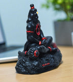 Sigaram 3 Inch Black Marble Sitting Hanuman Idol For Home Decoretive Showpiece K4819