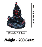Sigaram 3 Inch Black Marble Sitting Hanuman Idol For Home Decoretive Showpiece K4819