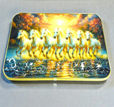 Sigaram 18x12 Inch 7 Running Horse Photo Frame For Home, Room, Office, Wall Decore K4823