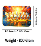 Sigaram 18x12 Inch 7 Running Horse Photo Frame For Home, Room, Office, Wall Decore K4823
