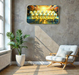 Sigaram 18x12 Inch 7 Running Horse Photo Frame For Home, Room, Office, Wall Decore K4823