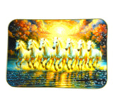 Sigaram 18x12 Inch 7 Running Horse Photo Frame For Home, Room, Office, Wall Decore K4823