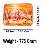 Sigaram 18x12 Inch 7 Running Horse Photo Frame For Home, Room, Office, Wall Decore K4824